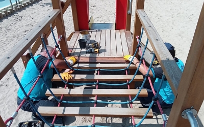 Oyun grupları onarılıyor, çocukların güvenliği sağlanıyor