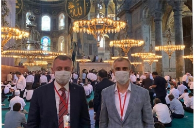  Başkanlar. Ayasofya'ya Gittiler.