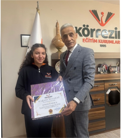 Özel Körfezim Eğitim Kurumları öğrencisinden Türkiye birinciliği gururu