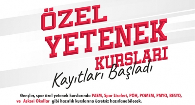 Özel yetenek kursları kayıtları başladı