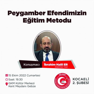 Peygamber efendimizin eğitim metodu.