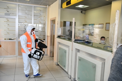 PTT Şubeleri Dezenfekte Edildi