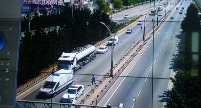 Rahatsızlanan sürücüye ilk müdahaleyi Büyükşehir Zabıta yaptı