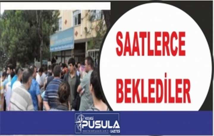 Saatlerce Sıra Beklediler