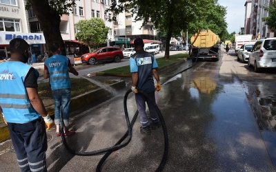 Sağanak sonrası Bulvar’a anında müdahale