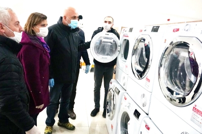Sağlık çalışanları için ücretsiz çamaşırhane
