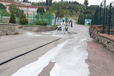Sanayi ve Topçular Mahallesi dezenfekte edildi