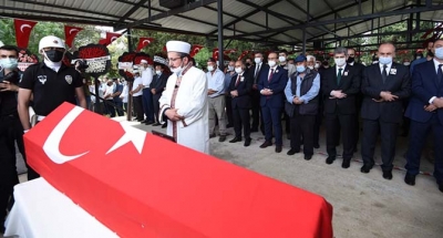 ŞEHİDİMİZ SON YOLCULUĞUNA UĞURLANDI
