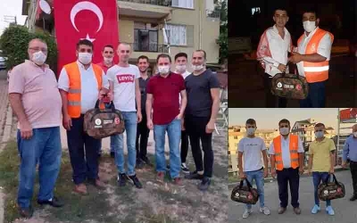 SERDAR KÜÇÜK ASKER UĞURLAMALARINA KATILIYOR