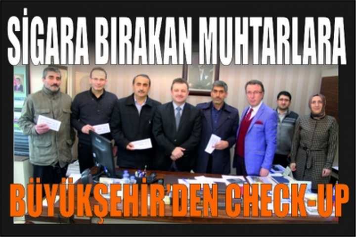 Sigara Bırakan Muhtarlara Büyükşehir’den Check-up