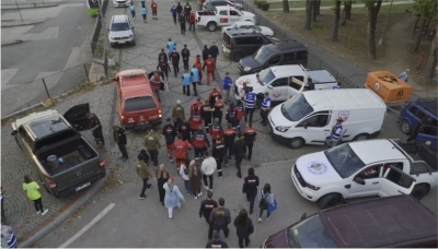 Söğüt’e afet tatbikatı konvoyu