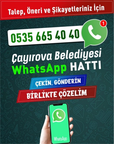 Sorunlar Whatsapp çözüm hattı ile çözülüyor!