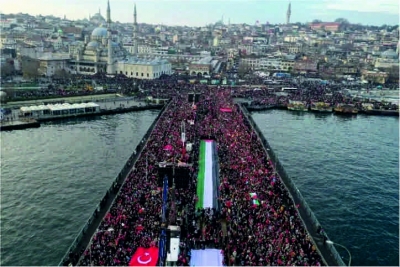 Tarihi yürüyüşten haykırdılar!