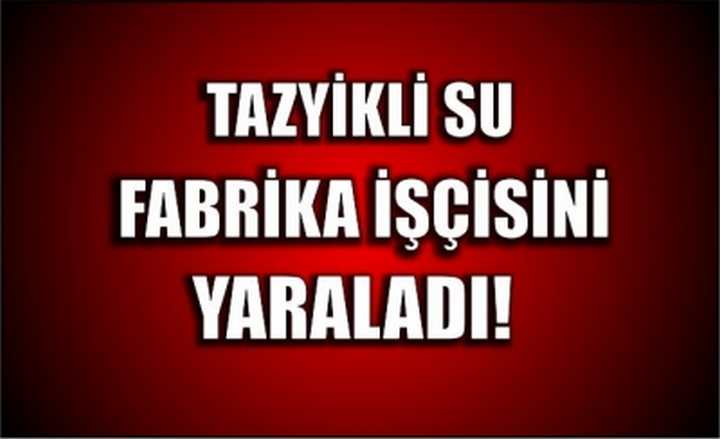 Tazyikli su fabrika işçisini yaraladı!