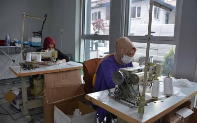 Terzi ve dikiş bilen kadınlara destek