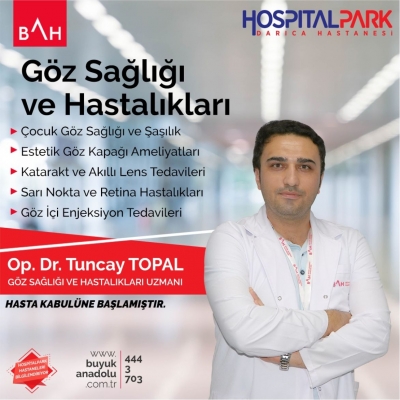 TOPAL, HOSPİTALPARK DARICA HASTANESİNDE!