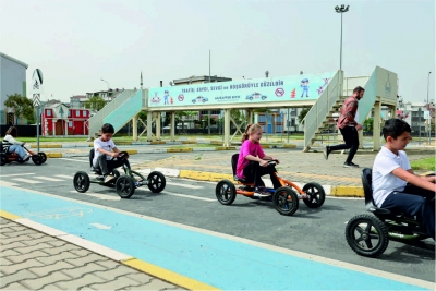 Trafik Eğitim Parkı’nda dersler devam ediyor