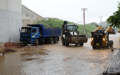 Turan Güneş’te sel taşkınına izin vermedi