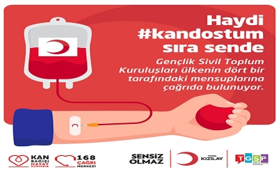 TÜRKİYE GENÇLİK STK’LARINDAN KAN DESTEĞİ