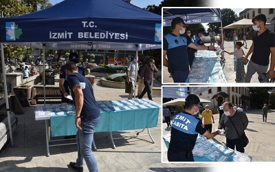 Ücretsiz maske dağıtımı