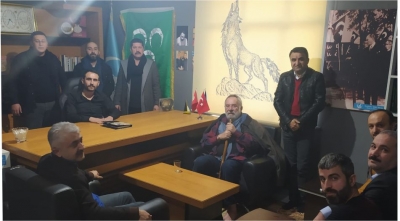 ülkücü gençleri ziyaret etti