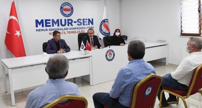 Vali Yavuz, Memur-Sen Yönetimini Ziyaret Etti