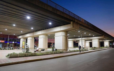 Viyadük altı ‘ışıl ışıl’ oldu