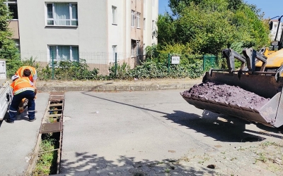 Yağmursuyu ızgaraları yenilendi