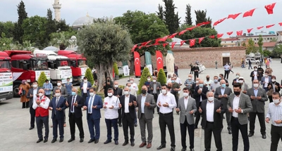 Yardım Tırları Dualarla Uğurlandı