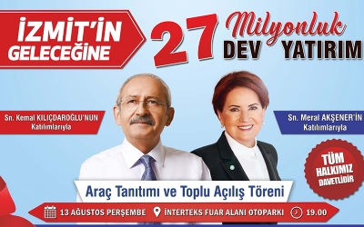 Yatırım yağmuru başlıyor