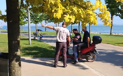 Yaya yollarına giren motosikletlere sıkı denetim