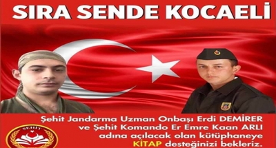 YAZAR VE YÖNETiMiNDEN ŞEHiT KÜTÜPHANESiNE DESTEK