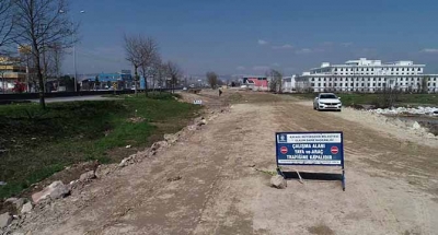 Yeni Emniyet Müdürlüğü’nün yolları ve otoparkı yapılıyor
