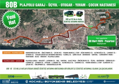  yeni hat ve güzergah düzenlemeleri