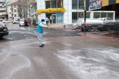 Yenimahalle ve Fatih dezenfekte edildi