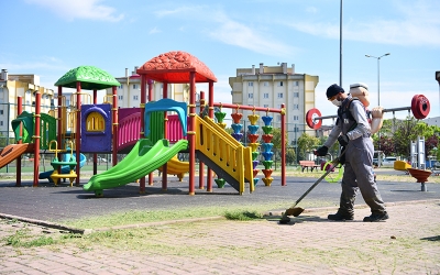 Yeşil alanlarda bahar temizliği