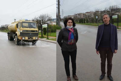 Yeşilova Mahallesi’nde koronavirüs temizliği