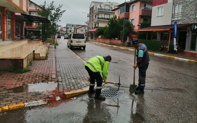 Yoğun yağışa anında müdahale
