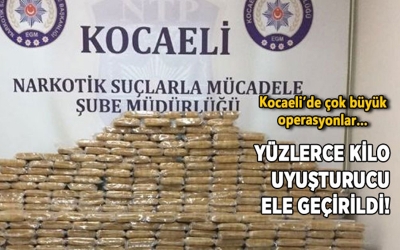 Yüzlerce kilo uyuşturucu ele geçirildi! 