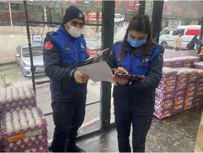 Zabıtadan etiket denetimi